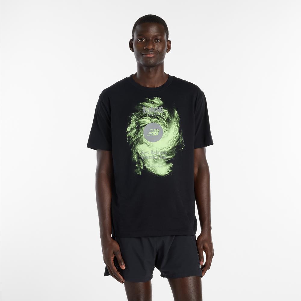 Pánske tričko New Balance Vortex Performance MT6164W1BK - čierne