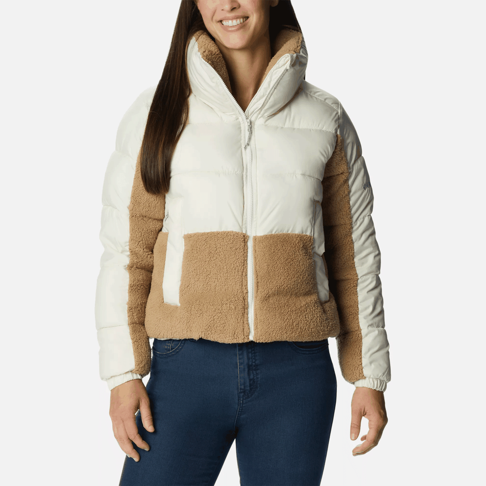 Bunda Columbia Leadbetter Point Sherpa Hybrid Puffer 1955243191 - biele