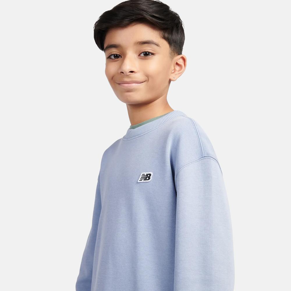 Dětské mikina New Balance LAKB0193DUS - modré