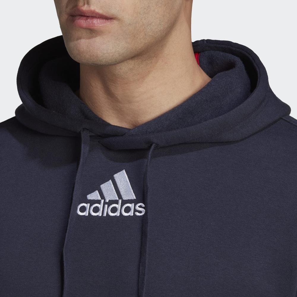 Blúza adidas Essentials Colorblock Fleece Hoodie HL1983 - viacfarebné