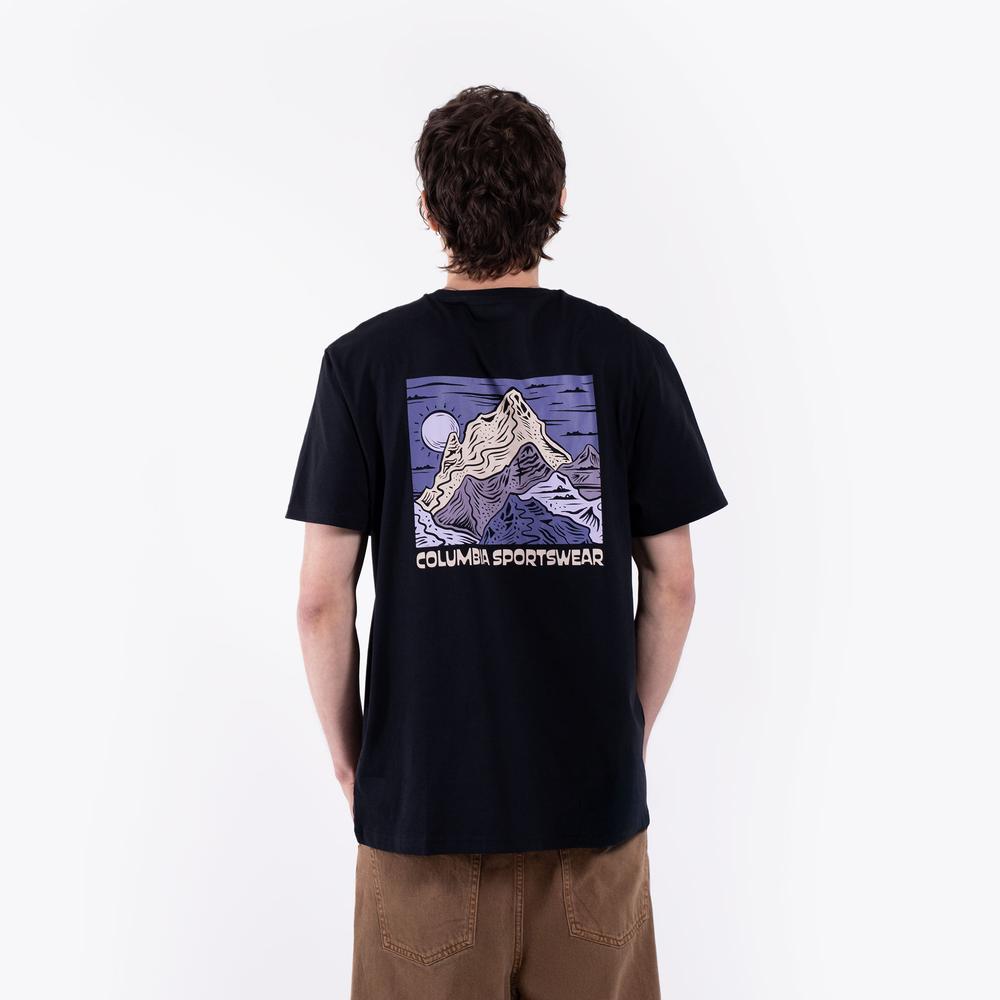 Mužský tričko Columbia CSC Back Graphic 2155021013 - čierne