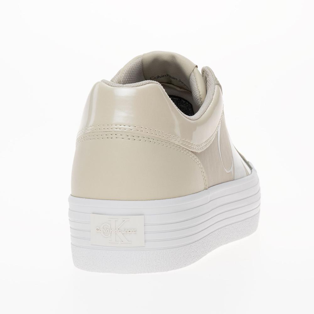 Topánky Calvin Klein Bold Vulc Flatform Low Leather NBS MET YW0YW01414-02X - béžové