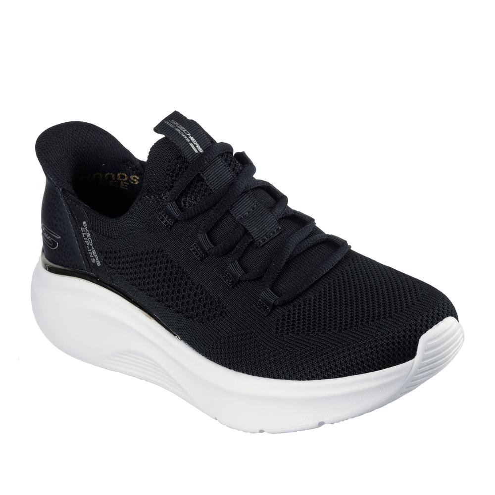Dámske topánky Skechers Slip-ins Bobs Sport B Love Tru Delight 117617BLK - čierne