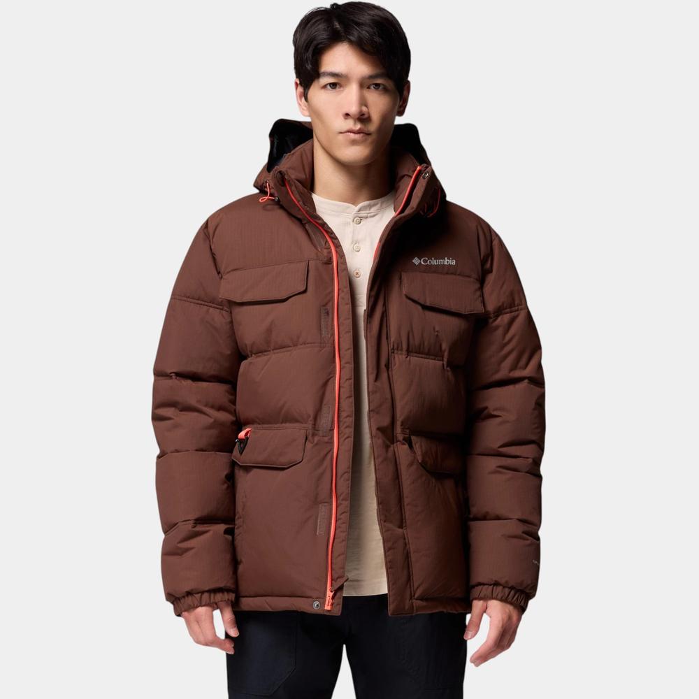 Mužský bunda Columbia Landroamer Hooded Puffer 2088081256 - hnedé