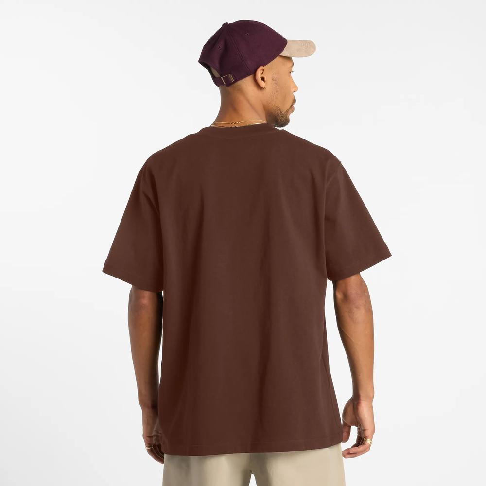 Pánske tričko New Balance Numeric MT51955ROK - hnedé