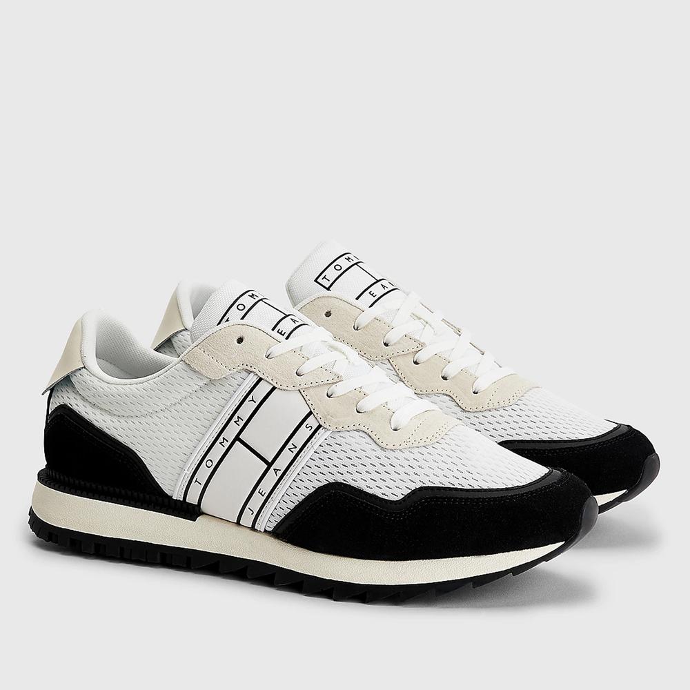 Topánky Tommy Jeans Runner EM0EM01167-BDS - biele
