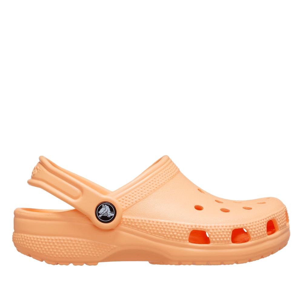 Klapky mládež Crocs Classic Clog 206991-86A - pomarančové