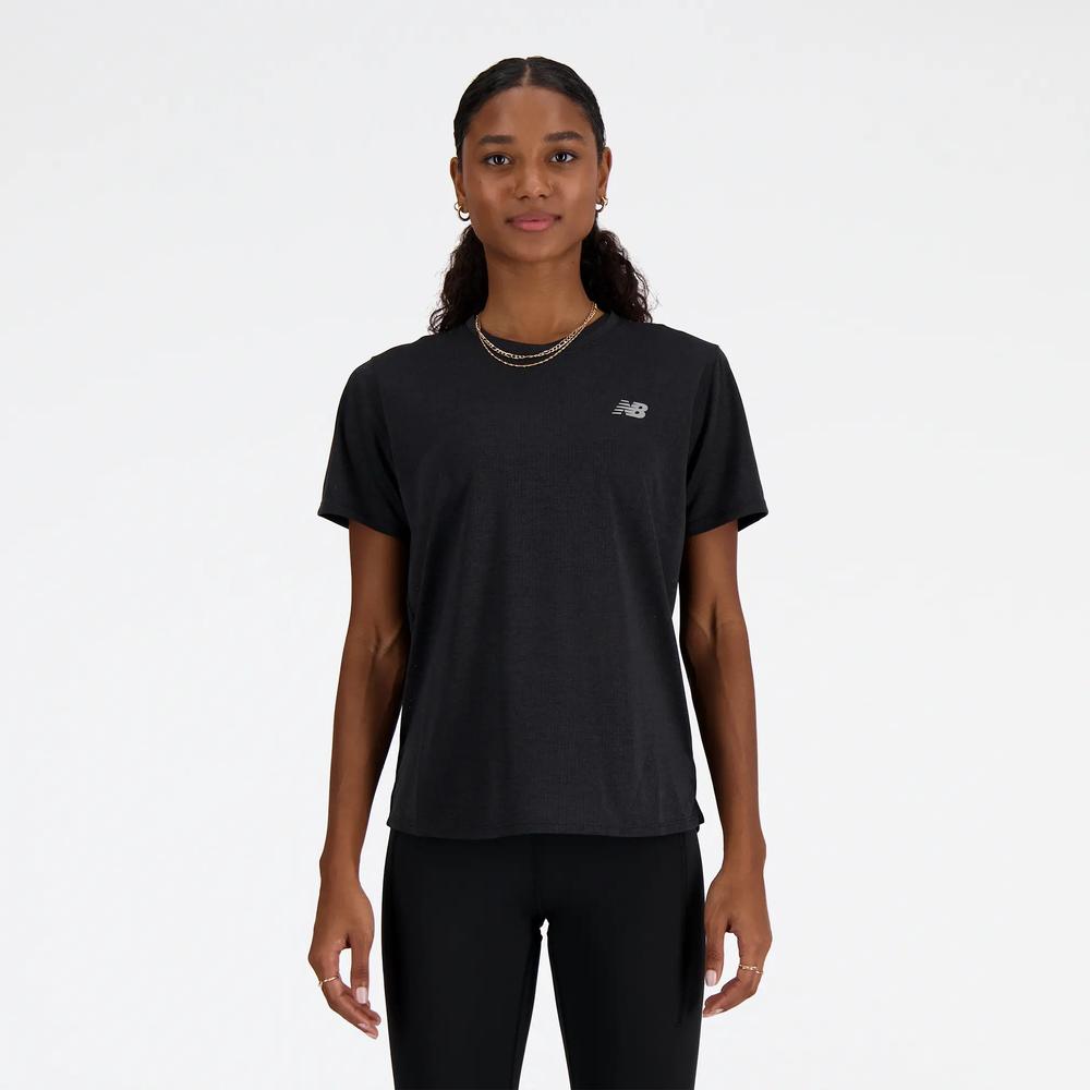 Tričko New Balance WT41253BKH - čierne