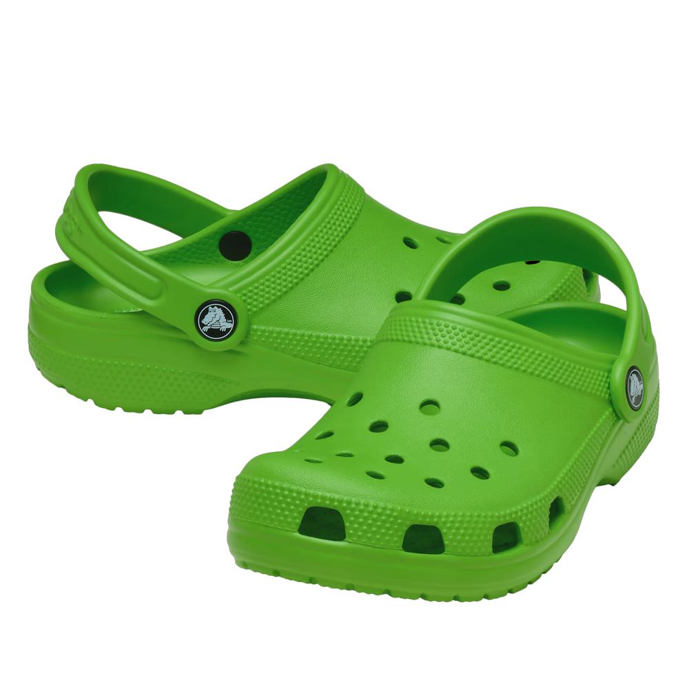 Klapky Crocs Classic Clog 206991-30T - zelené