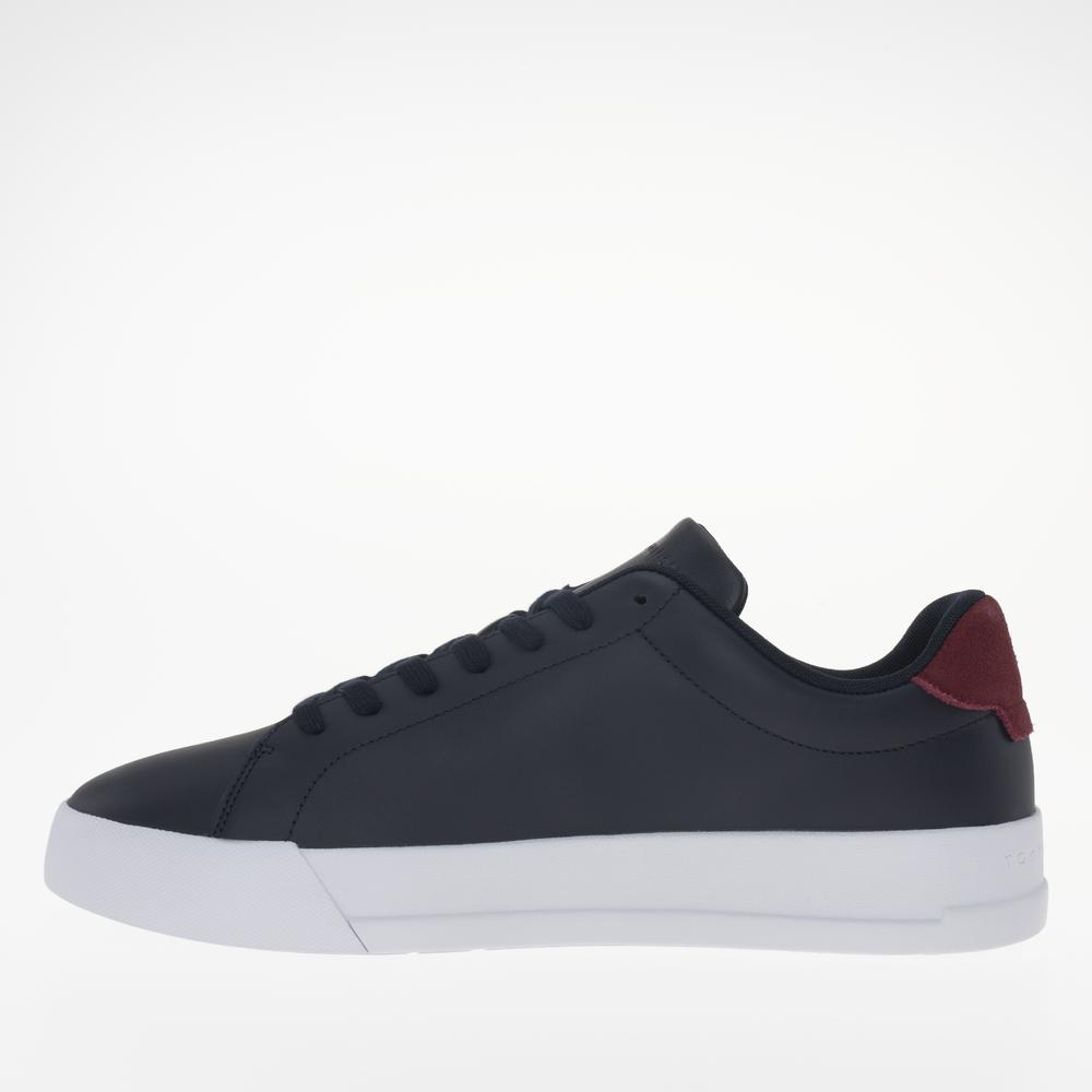 Topánky Tommy Hilfiger Court Leather FM0FM04971-DW5 - tmavomodré