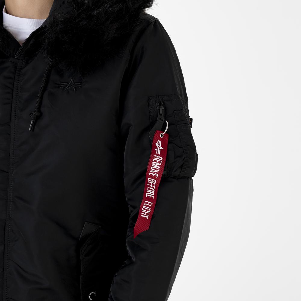 Bunda Alpha Industries Long Fishtail 19801303 - čierne