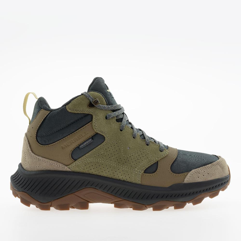 Pánske topánky Merrell Tempo Sol Mid Waterproof J038941 - zelené