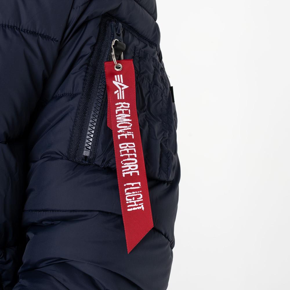 Bunda Alpha Industries Hooded Puffer 11811307 - tmavomodré