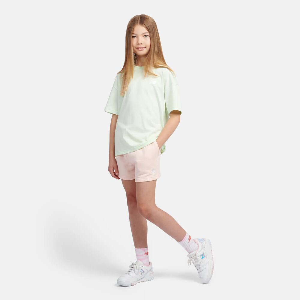 Detské Šortky New Balance LAKG0006PIE - ružové
