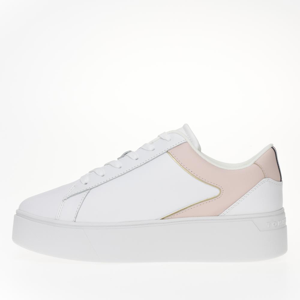 Topánky Tommy Hilfiger Platform Court FW0FW07910-0LB - biele