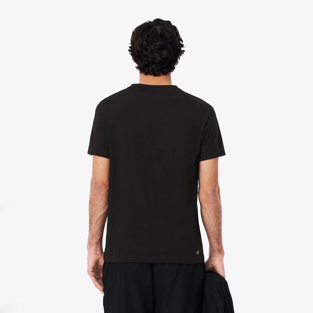 Tričko Lacoste Sport 3D Print Crocodile Breathable Jersey TH2042-I6Z - čierne