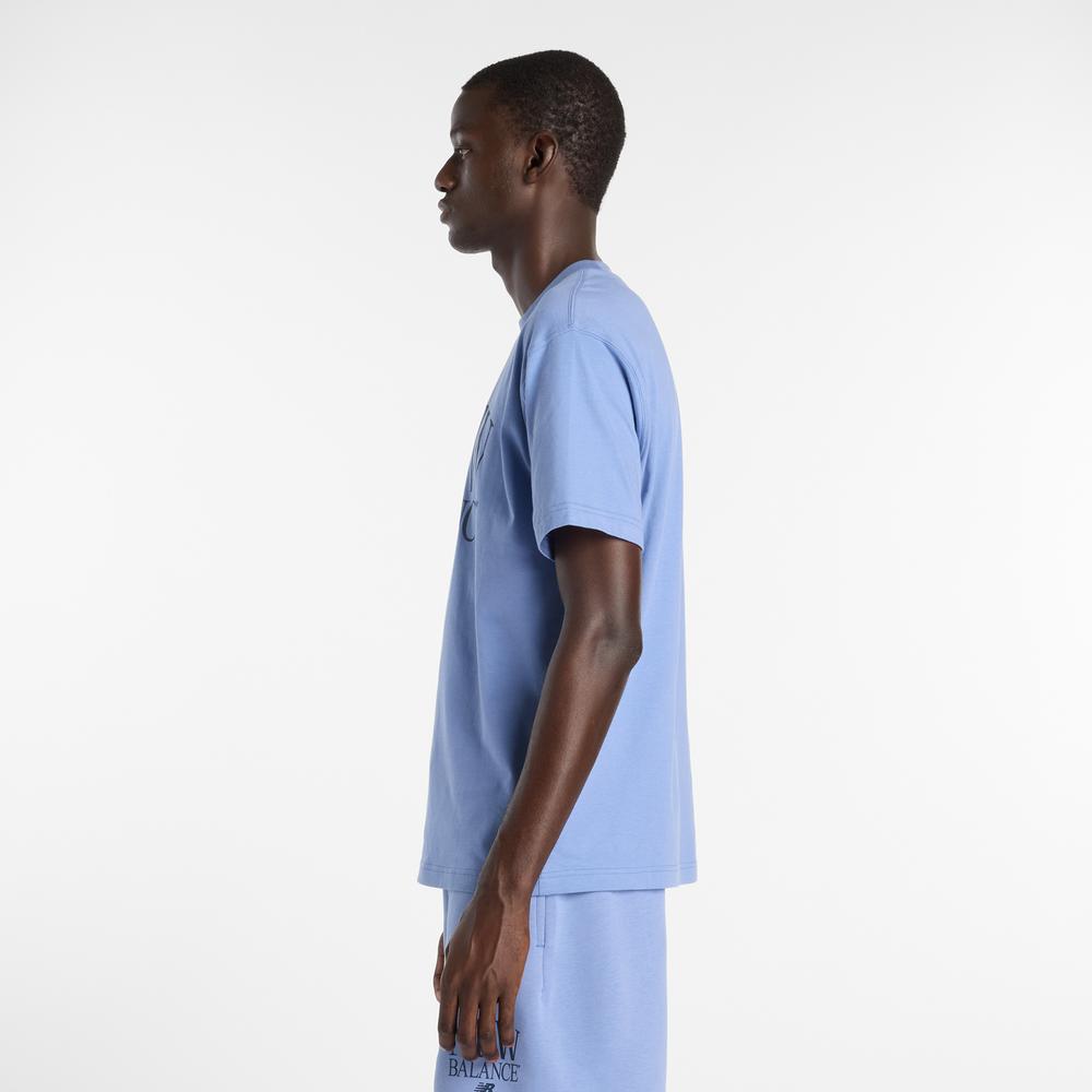 Pánske tričko New Balance MT61X6EQAA3 - modré