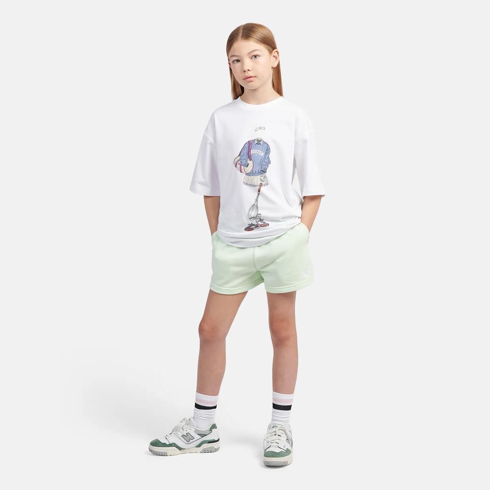 Detské Šortky New Balance LAKG0006MEW - mätové