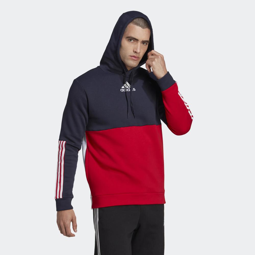 Blúza adidas Essentials Colorblock Fleece Hoodie HL1983 - viacfarebné