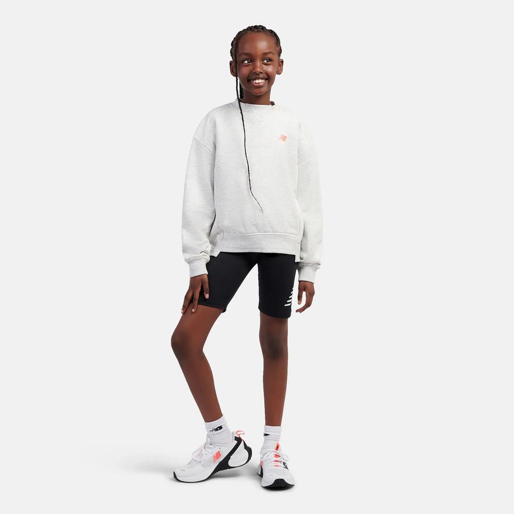 Dětské mikina New Balance LAKG0205AHH - šedý