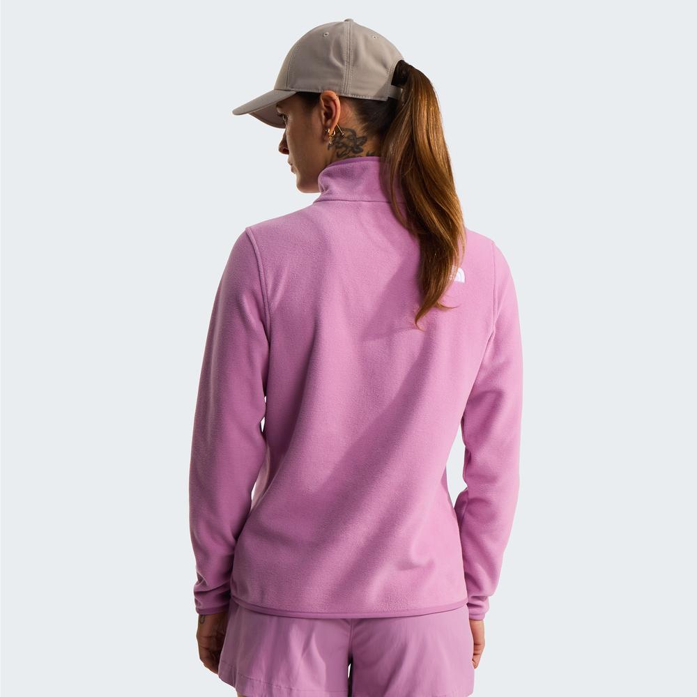 Blúza The North Face 100 Glacier 1/4 Zip Fleece 0A8D2JG6E1 - ružové