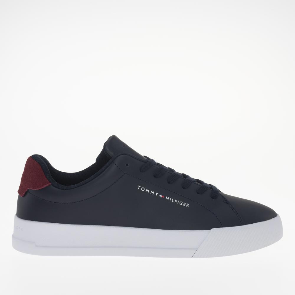 Topánky Tommy Hilfiger Court Leather FM0FM04971-DW5 - tmavomodré