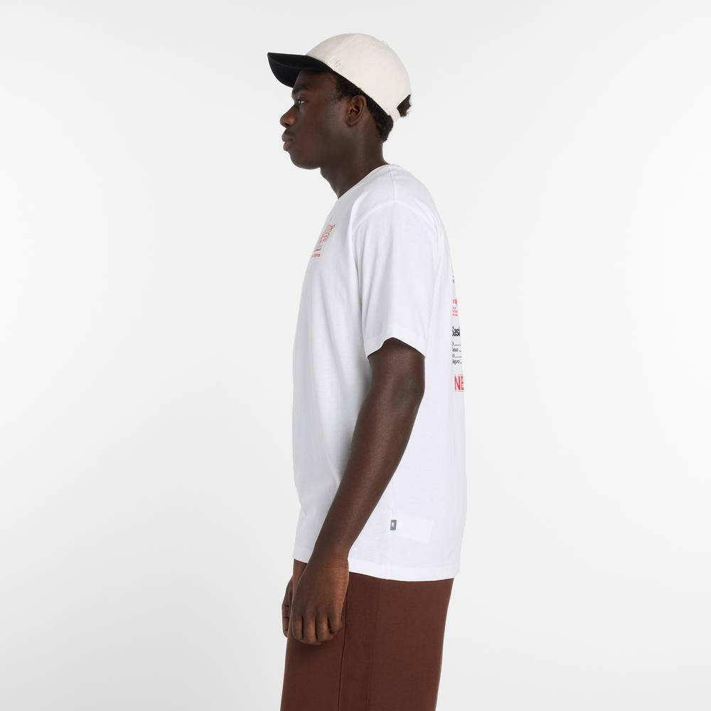 Pánske tričko New Balance MT61H51DWT - biele