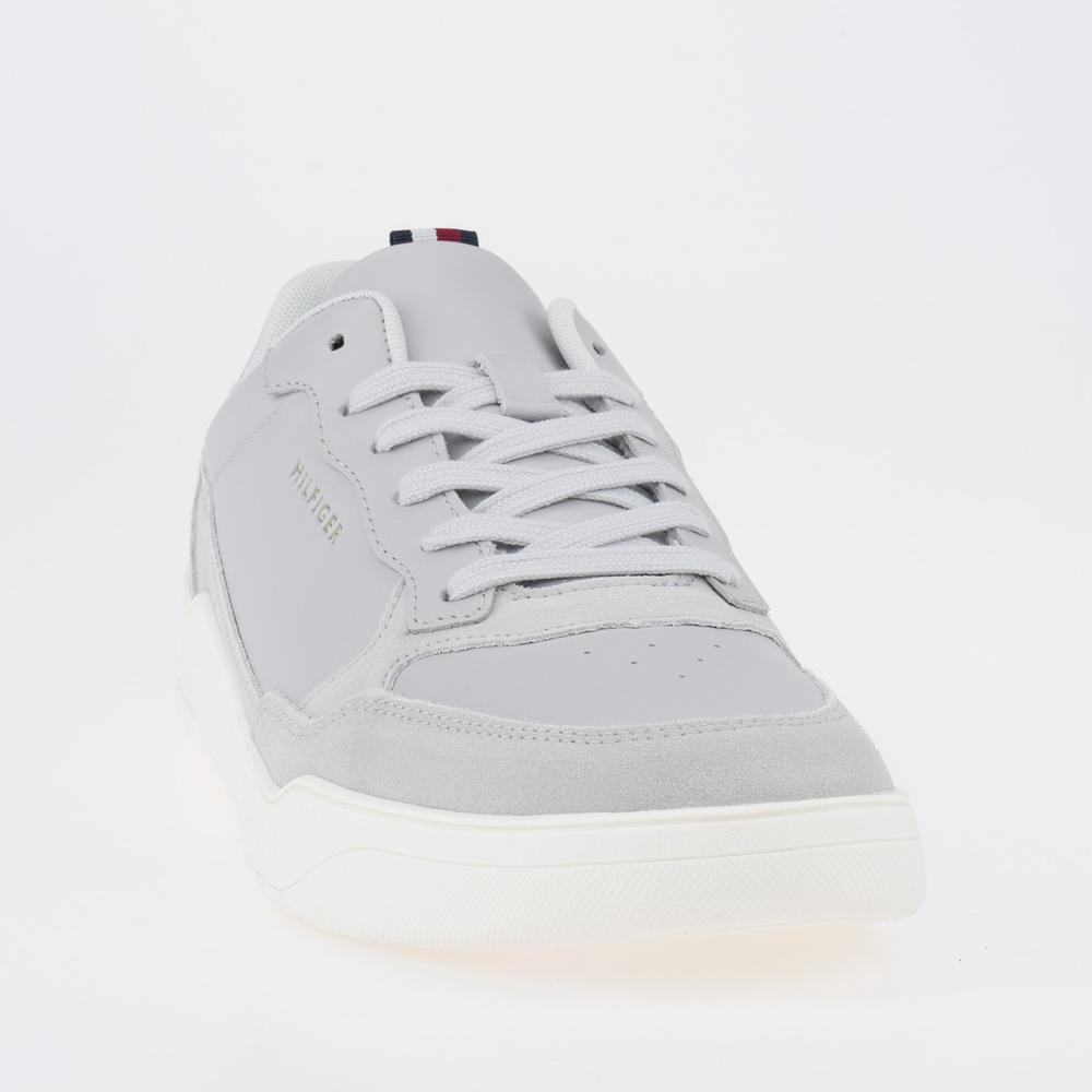 Topánky Tommy Hilfiger Elevated Cupsole Leather Mix FM0FM04358-PSU - šedý