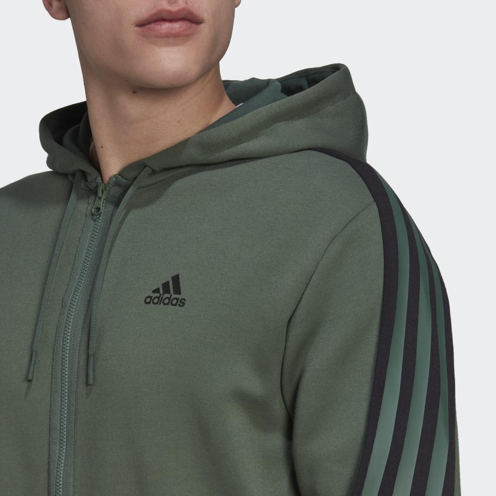 Blúza adidas Future Icons 3-Stripes Full-Zip HC5841 - zelené