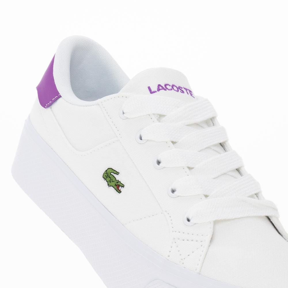 Topánky Lacoste Ziane Platform Textile 745CFA0012-Z54 - biele