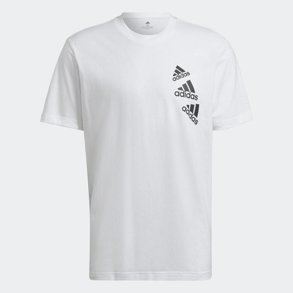 Tričko adidas Essentials BrandLove HL9386 - biele