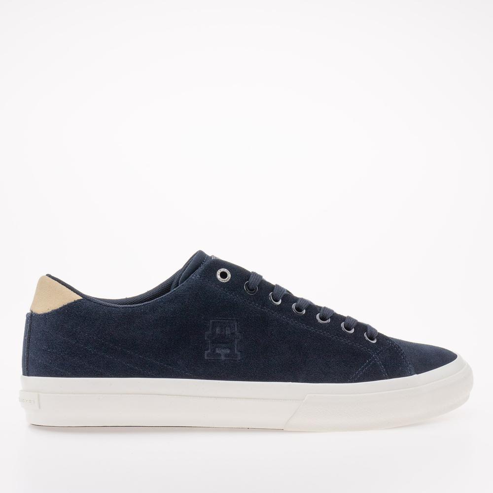 Topánky Tommy Hilfiger Hi Vulc Street Low Suede FM0FM04590-DW5 - tmavomodré