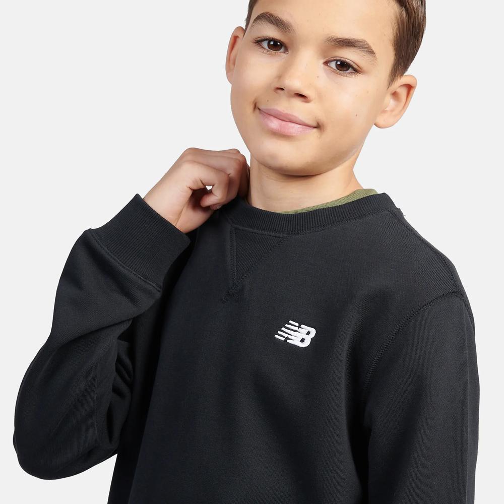 Dětské mikina New Balance LAKB0055BK - čierne