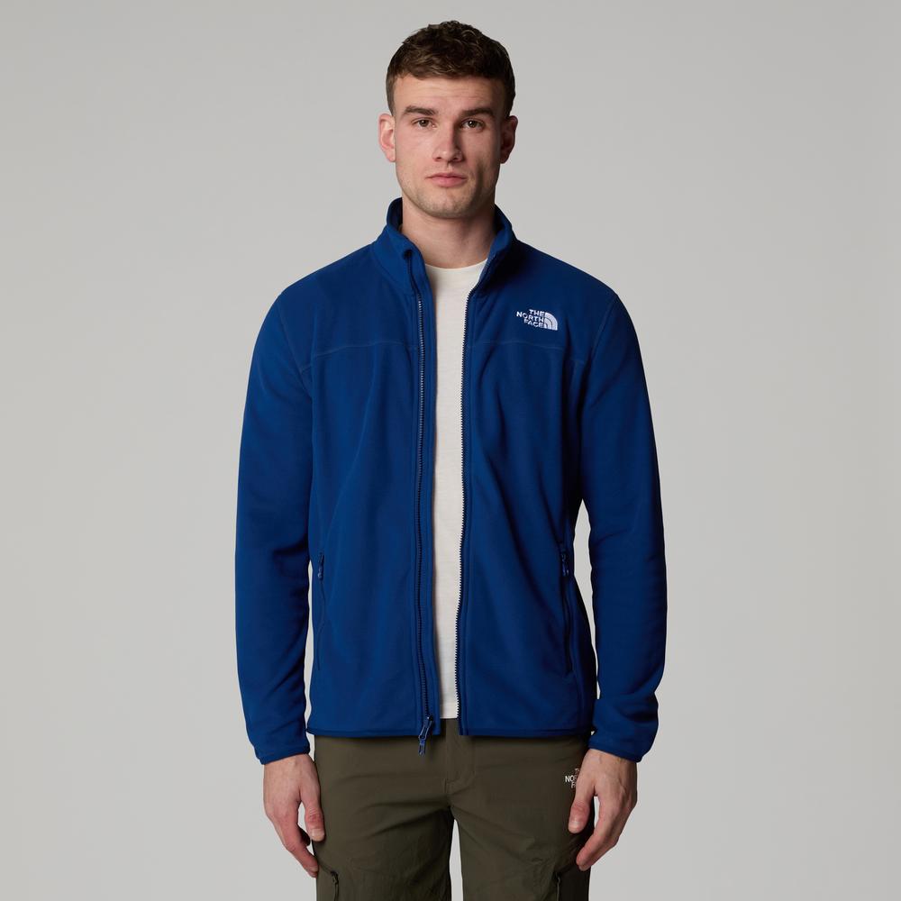 Mužský blúza The North Face 100 Glacier Full-Zip Fleece 0A855XD1R1 - tmavomodré