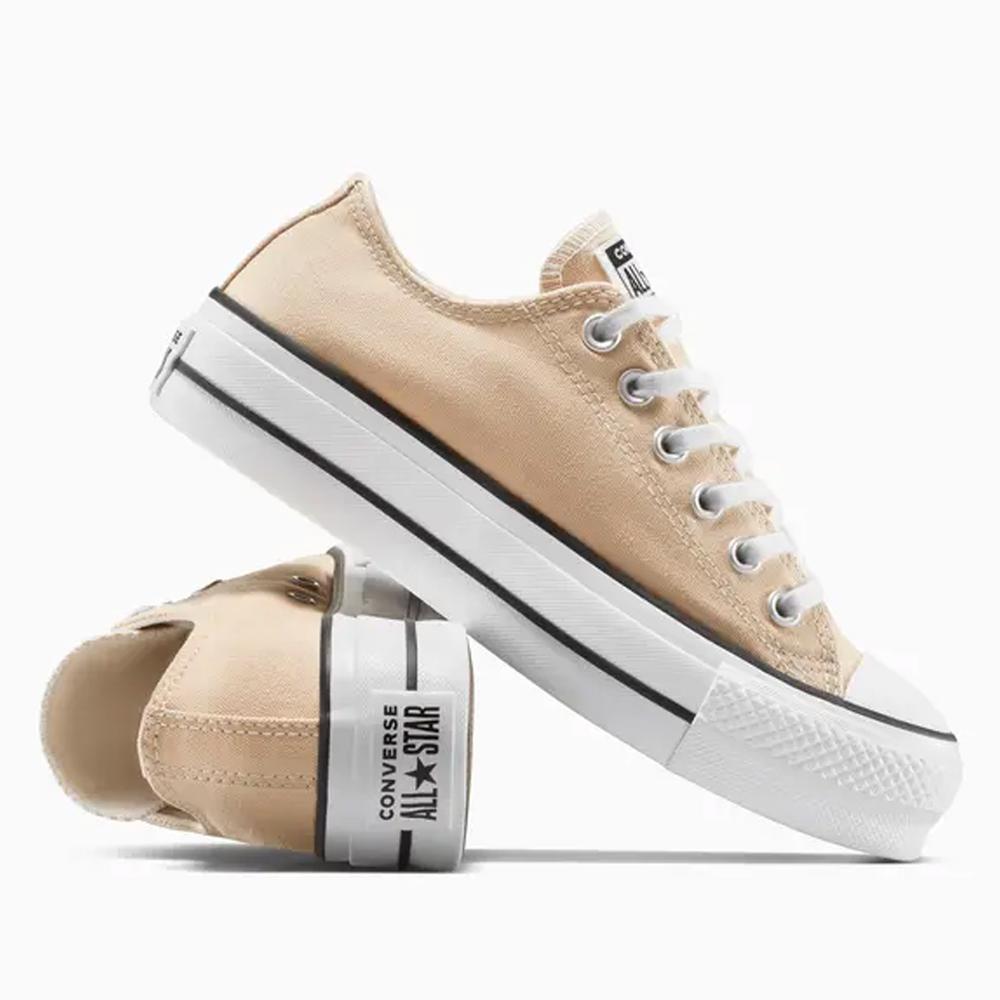 Topánky Converse Chuck Taylor All Star Lift Platform A11877C - béžové