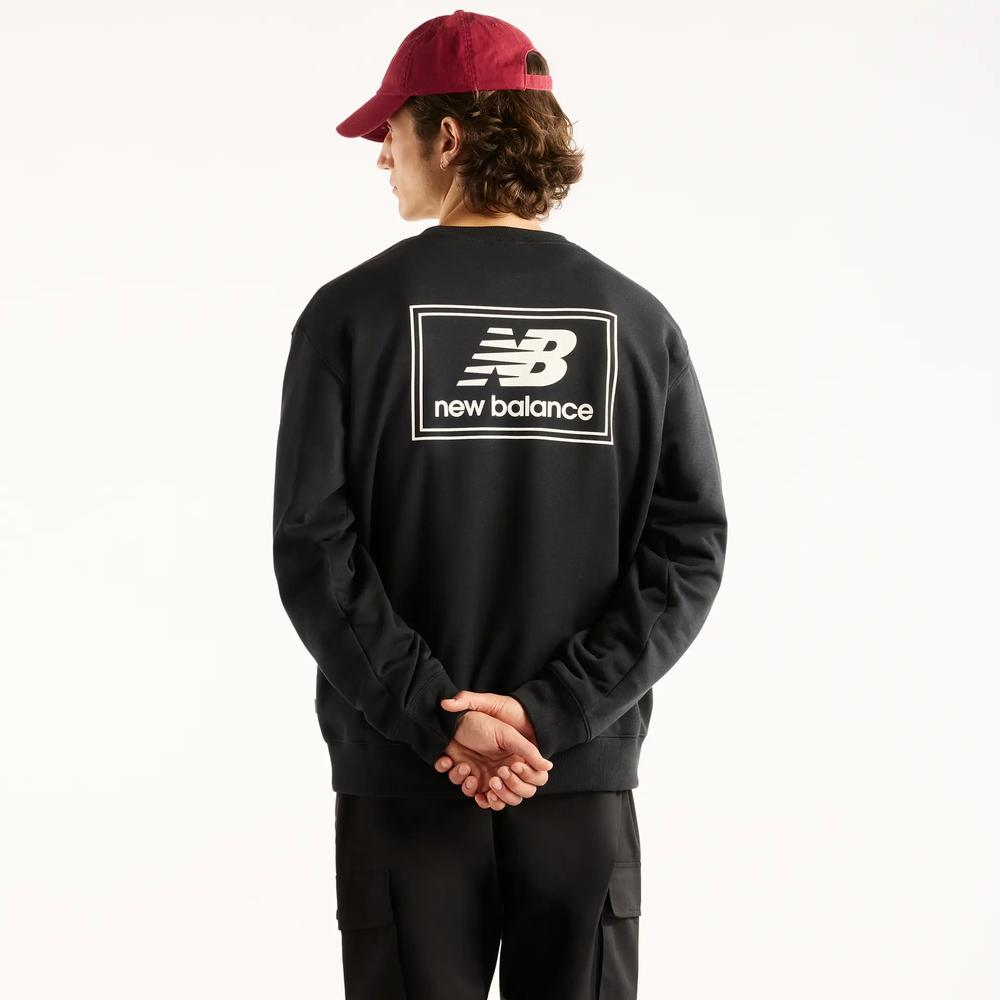 Pánska bunda New Balance Woven Label MT6175T5BK - čierne