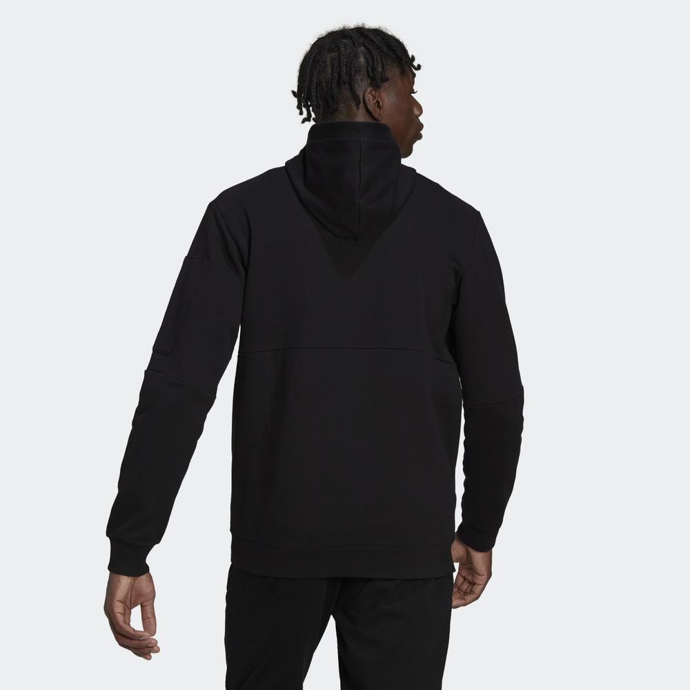 Blúza adidas Essentials 4 Gameday Full-Zip Hoodie HE1811 - čierne