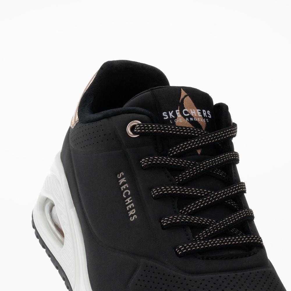 Topánky dámske Skechers Uno Shimmer Away 155196BLK - čierne