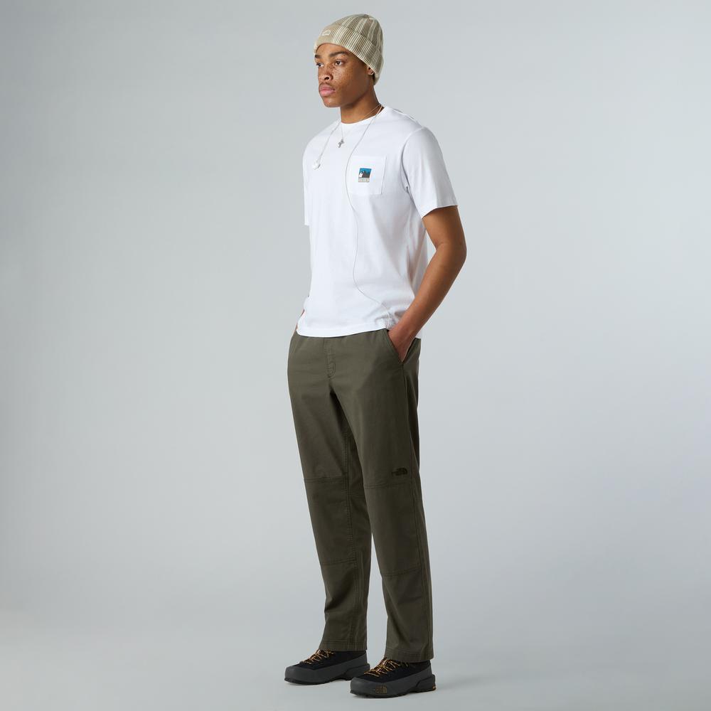 Pánske tričko The North Face Mountain 0A8E3MFN41 - biele