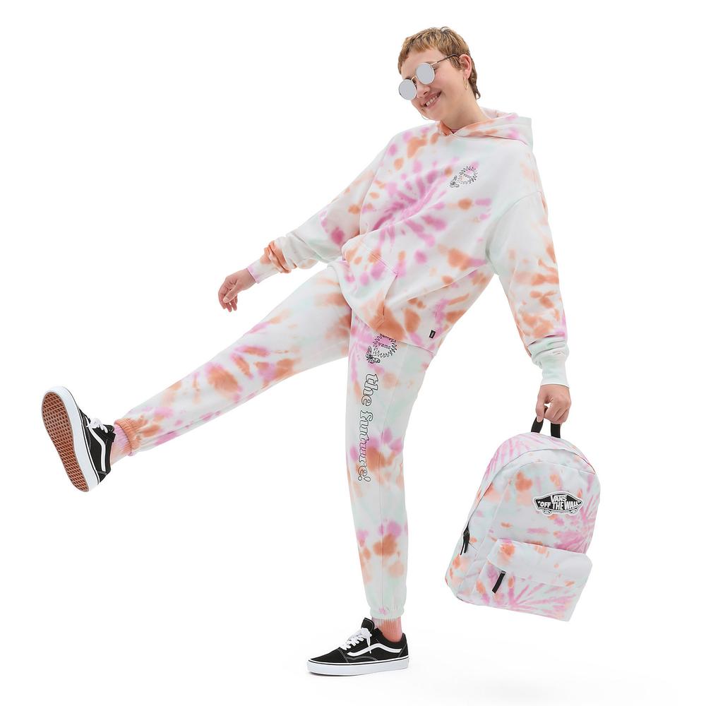 Nohavice Vans Resort Wash Sweatpants VN000395WHT1 - biele