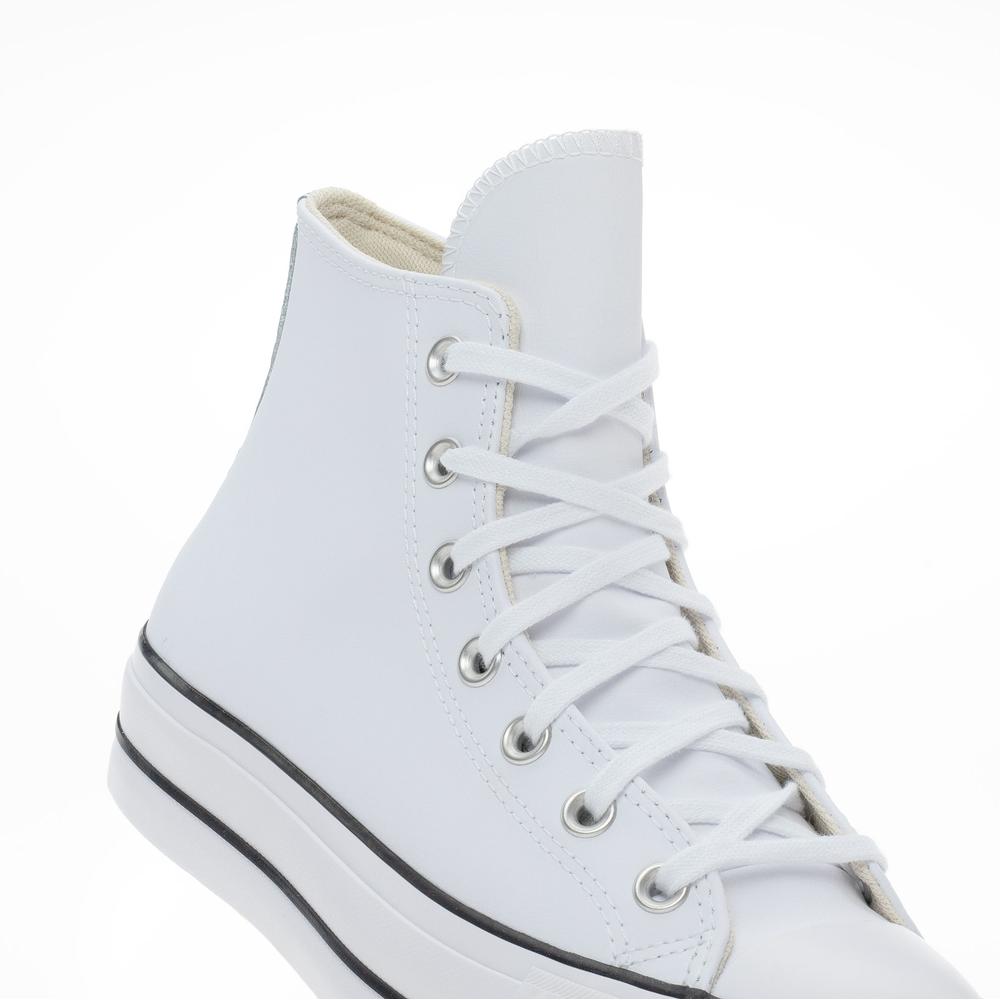 Topánky Converse Chuck Taylor All Star Lift Platform Leather 561676C - biele