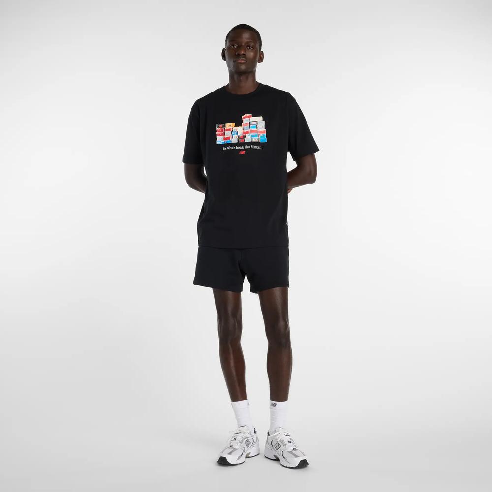 Pánske tričko New Balance MT61H0DXBK - čierne