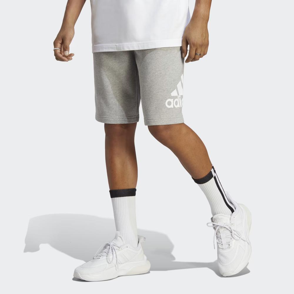 Šortky adidas adidas Essentials Big Logo French Terry IC9403 - šedý