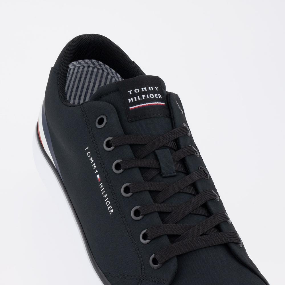 Topánky Tommy Hilfiger HI Vulc Core Low Stripes FM0FM04735-BDS - čierne