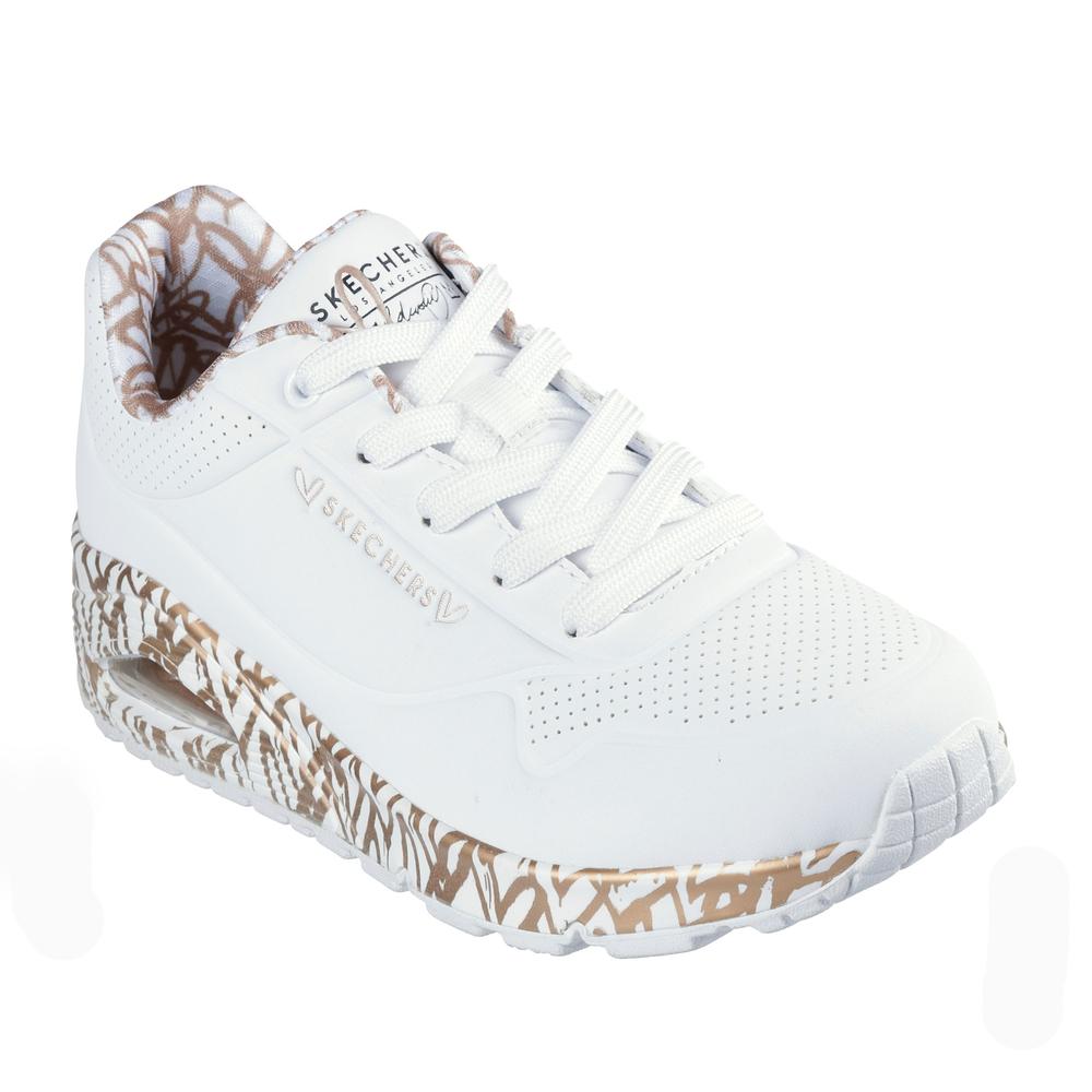 Topánky Skechers x JGoldcrown Uno Loving Love 155506WTRG - biele