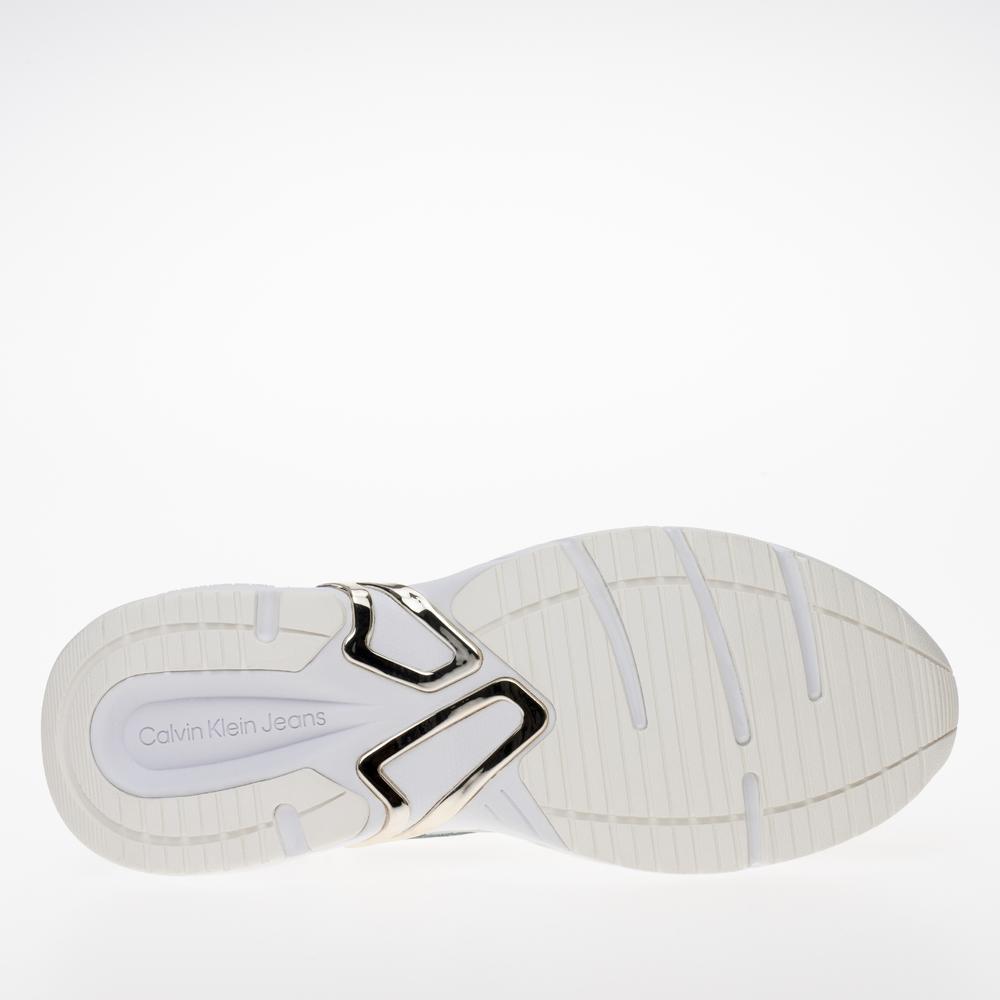 Topánky Calvin Klein Retro Tennis Low Lace MH ML MR YW0YW01381-01V - biele