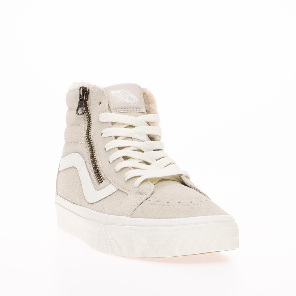 Topánky Vans Sk8-Hi Reissue Side Zip VN0007NZBLL1 - béžové