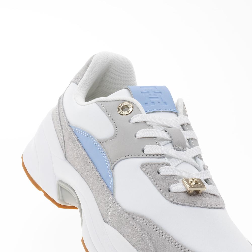 Topánky Tommy Hilfiger Chunky Feminine Runner Hardware FW0FW07703-PQT - biele