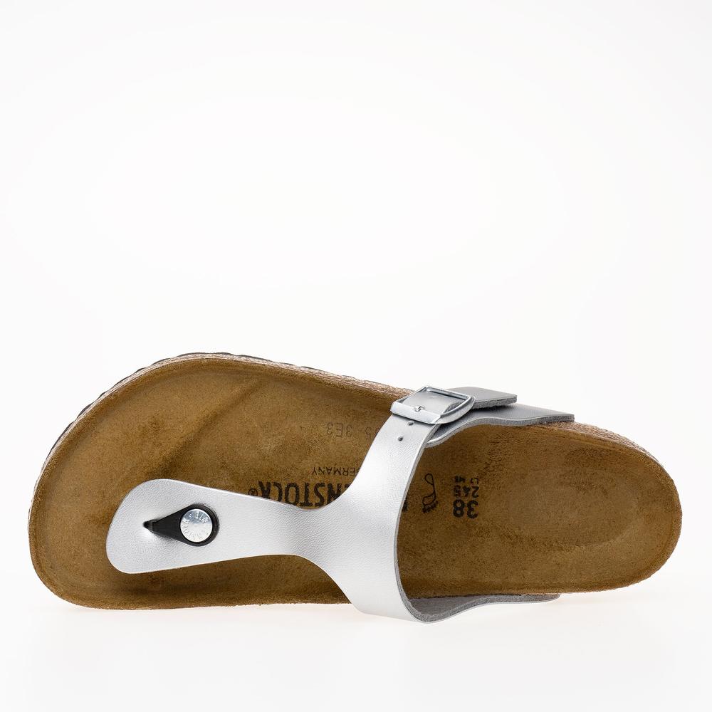 Žabky Birkenstock Gizeh 43851 - strieborné
