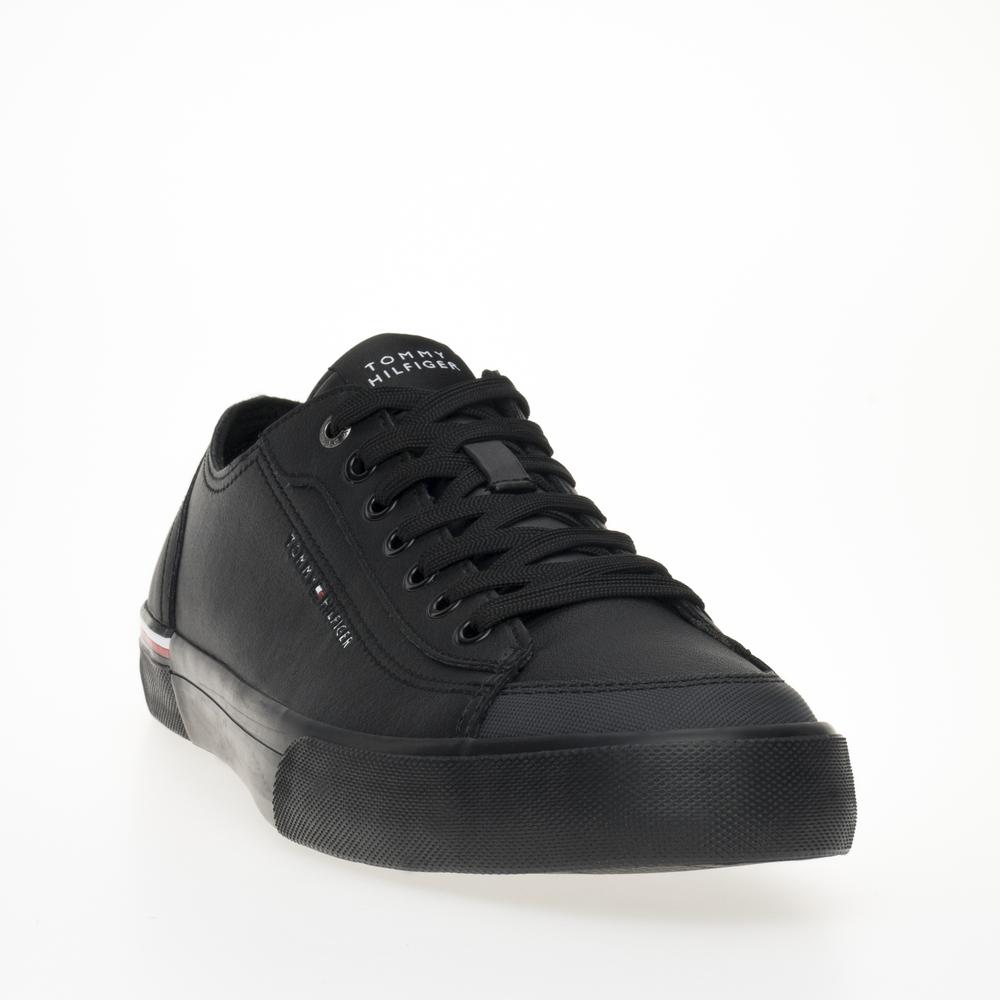 Topánky Tommy Hilfiger Corporate Vulc Leather FM0FM04953-BDS - čierne